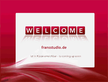 Tablet Screenshot of fransstudio.de